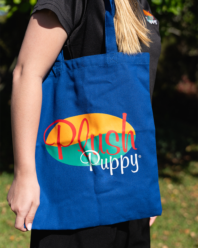 Plush Puppy Tote Bag